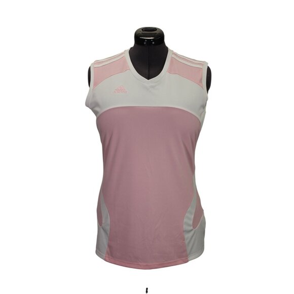 ADIDAS Climalite Golf Shirt Women’s Size Medium Colorblock Performance Sample - Picture 1 of 11